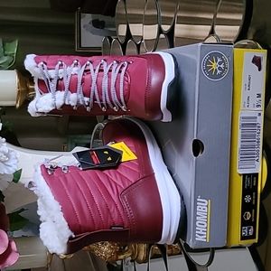 Khombu Waterproof Lace-up Ankle Boots- Alegra